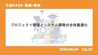 プロジェクト管理とシステム開発の全体最適化