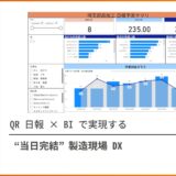 QR 日報 ×  BI で実現する“当日完結”製造現場 DX