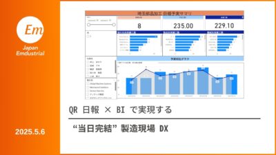 QR 日報 × BI で実現する“当日完結”製造現場 DX